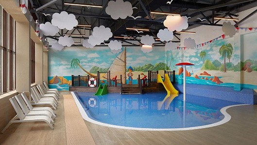 Детский бассейн с водными аттракционами